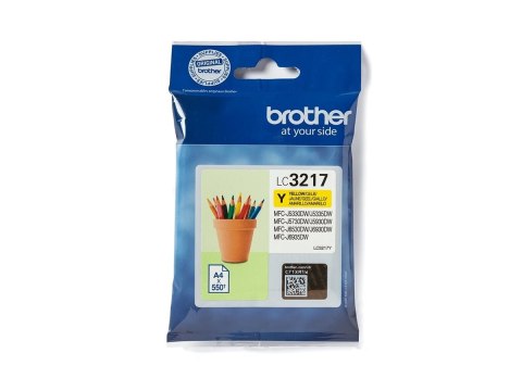 Brother LC3217Y - Żółty - oryginał - pojemnik na tusz - dla Brother MFC-J5335DW, MFC-J5730DW, MFC-J5930DW, MFC-J6935DW
