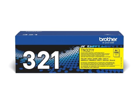 Brother TN321Y - Żółty - oryginał - Toner - dla Brother DCP-L8400CDN, DCP-L8450CDW, MFC-L8650CDW