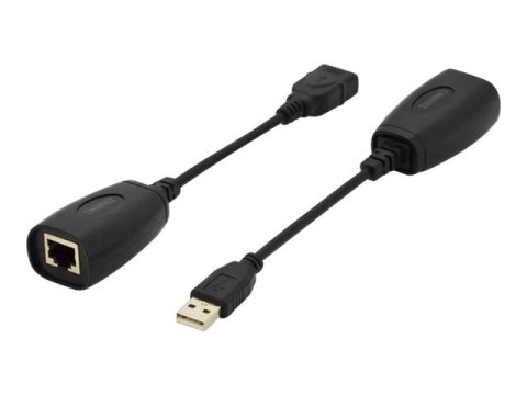 DIGITUS DA-70139-2 Transmitter and Receiver Units - Przedłużacz USB - USB, USB 2.0 - do 45 m