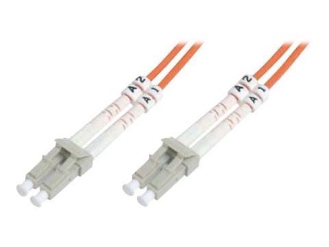 DIGITUS - Kabel krosowy - LC wielomodowy (M) do LC wielomodowy (M) - 3 m - światłowód - 50 / 125 mikronów - OM3 - bezhalogenowe
