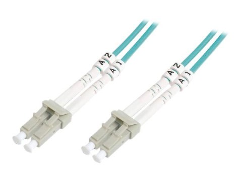 DIGITUS Professional - Kabel krosowy - LC wielomodowy (M) do LC wielomodowy (M) - 1 m - światłowód - 50 / 125 mikronów - OM3 - ł