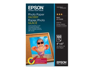 Epson - Połyskujące - 102 x 152 mm - 200 g/m² - 100 arkusz(-y) papier fotograficzny - dla EcoTank ET-2850, 2851, 2856, 4850; Eco