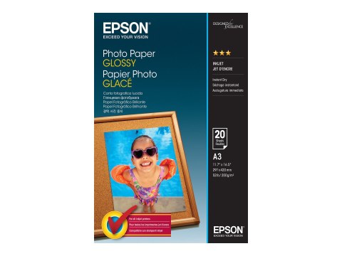 Epson - Połyskujące - A3 (297 x 420 mm) - 200 g/m² - 20 arkusz(-y) papier fotograficzny - dla Expression Photo XP-970; SureColor