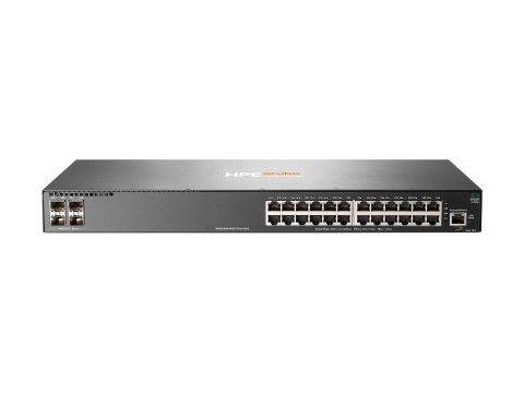 HPE Aruba 2930F 24G 4SFP+ - Przełącznik - L3 - Tak - 24 x 10/100/1000 + 4 x 1 Gigabit / 10 Gigabit SFP+ (uplink) - montowany w s
