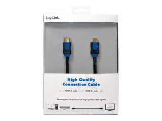 LogiLink - Kabel HDMI z Ethernet - HDMI męski do HDMI męski - 5 m