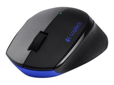 Logitech Wireless Combo MK345 - Zestaw klawiatura i mysz - bezprzewodowa - 2.4 GHz - Międzynarodowy USA - czarny, niebieski