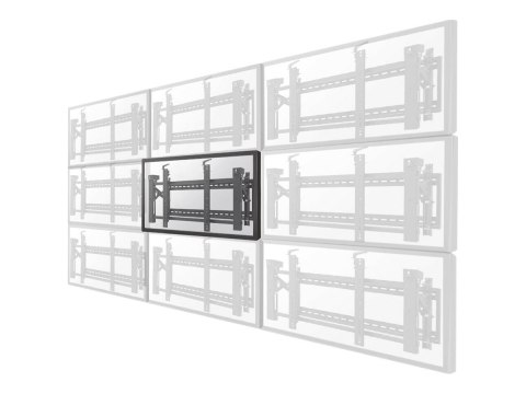 Neomounts LED-VW2000BLACK - Wspornik - dla panel płaski - zamknięcie - czarny - rozmiar ekranu: 32"-75" - montaż na ścianie