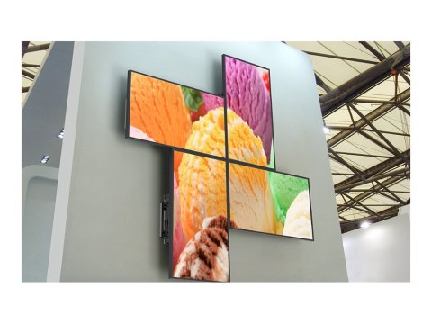 Neomounts LED-VW2000BLACK - Wspornik - dla panel płaski - zamknięcie - czarny - rozmiar ekranu: 32"-75" - montaż na ścianie