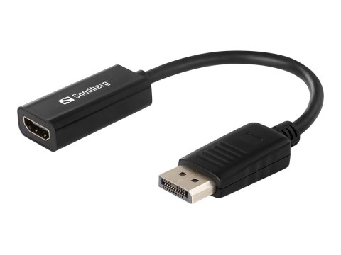 Sandberg - Adapter wideo - DisplayPort 20-pin męski do HDMI żeński