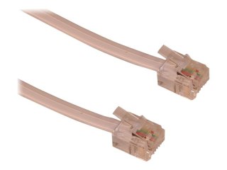 Sandberg - Kabel linii telefonicznej - RJ-11 męski do RJ-11 męski - biały