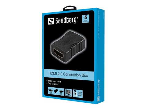 Sandberg - Łącznik HDMI - HDMI żeński do HDMI żeński