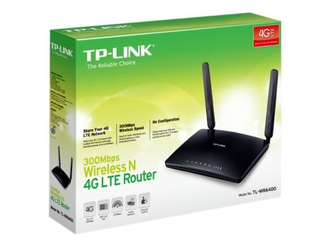 TP-Link TL-MR6400 - Router bezprzewodowy - WWAN przełącznik 4-portowy 2,4 GHz