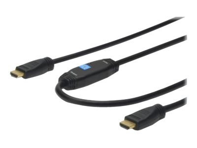 ASSMANN HDMI High Speed with Ethernet - Kabel HDMI z Ethernet - HDMI męski do HDMI męski - 15 m - podwójne ekranowanie - czarny
