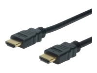 ASSMANN HDMI High Speed with Ethernet - Kabel HDMI z Ethernet - HDMI męski do HDMI męski - 3 m - podwójne ekranowanie - czarny