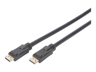 ASSMANN - Kabel portu wyświetlacza - DisplayPort 20-pin (P) do DisplayPort 20-pin (P) - 20 m - na zatrzask, obsługa 4K, aktywny 