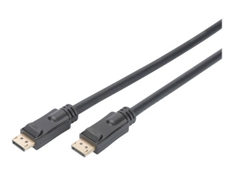 ASSMANN - Kabel portu wyświetlacza - DisplayPort 20-pin (P) do DisplayPort 20-pin (P) - 20 m - na zatrzask, obsługa 4K, aktywny 