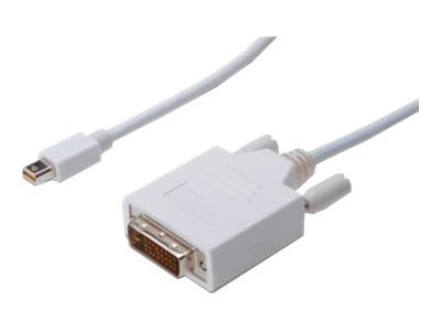 ASSMANN - Kabel portu wyświetlacza - połączenie podwójne - Mini DisplayPort (M) do DVI-D (M) - 2 m - odlewany, wkręt skrzydełkow