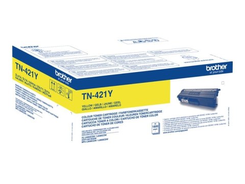 Brother TN421Y - Żółty - oryginał - Toner - dla Brother DCP-L8410CDW, DCP-L8410CDWT, HL-L8360CDWMT, MFC-L8690CDW