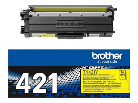 Brother TN421Y - Żółty - oryginał - Toner - dla Brother DCP-L8410CDW, DCP-L8410CDWT, HL-L8360CDWMT, MFC-L8690CDW