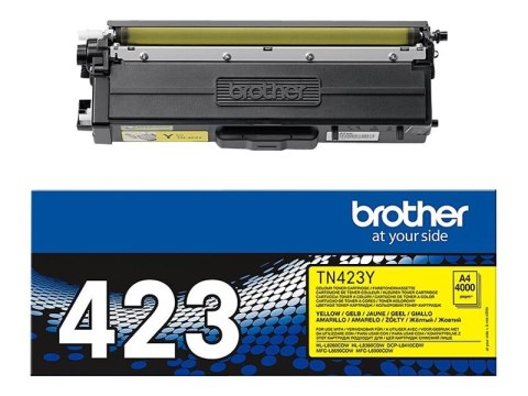 Brother TN423Y - Jumbo Yield - żółty - oryginał - Toner - dla Brother DCP-L8410CDW, DCP-L8410CDWT, HL-L8360CDWMT, MFC-L8690CDW