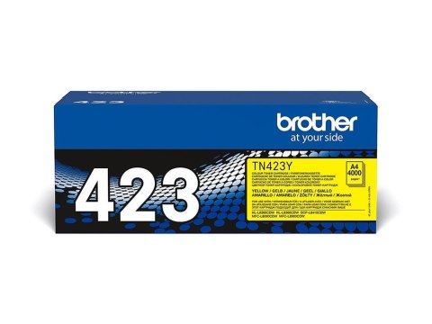 Brother TN423Y - Jumbo Yield - żółty - oryginał - Toner - dla Brother DCP-L8410CDW, DCP-L8410CDWT, HL-L8360CDWMT, MFC-L8690CDW
