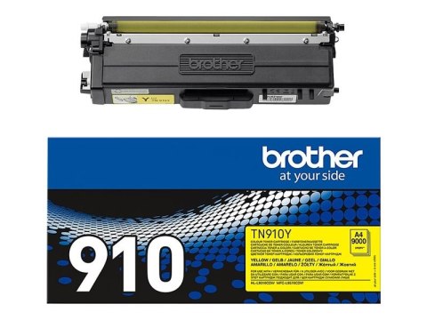 Brother TN910Y - Ultra Jumbo - żółty - oryginał - Toner - dla Brother HL-L9300, HL-L9310, MFC-L9570