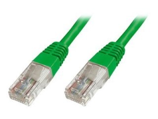 DIGITUS Ecoline - Kabel krosowy - RJ-45 (M) do RJ-45 (M) - 50 cm - UTP - CAT 5e - ładowany - zielony