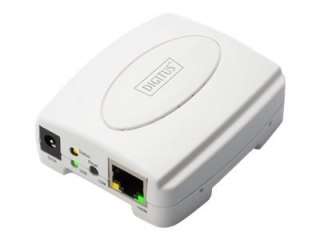 DIGITUS Fast Ethernet Print Server DN-13003-2 - Serwer wydruków - USB 2.0 - 100Mb LAN - 100Base-TX
