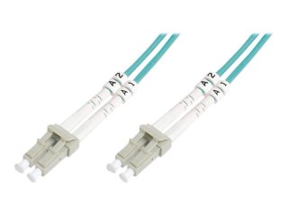 DIGITUS - Kabel krosowy - LC wielomodowy (M) do LC wielomodowy (M) - 5 m - światłowód - dupleks - 50 / 125 mikronów - OM4 - bezh