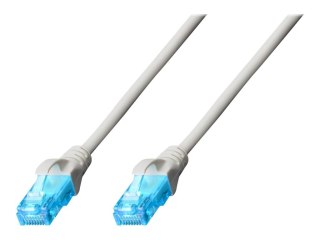 DIGITUS - Kabel krosowy - RJ-45 (M) do RJ-45 (M) - 30 m - UTP - CAT 5e - ładowany, bez wystających elementów - szary