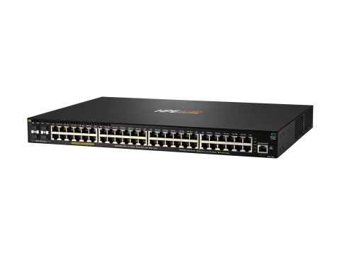 HPE Aruba 2930F 48G PoE+ 4SFP+ - Przełącznik - L3 - Tak - 48 x 10/100/1000 (PoE+) + 4 x 1 Gigabit / 10 Gigabit SFP+ (uplink) - m