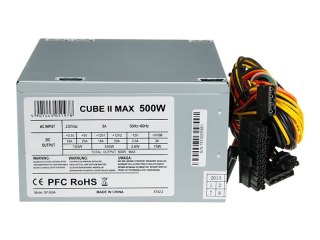 IBOX CUBE II - Zasilacz (wewnętrzny) - ATX12V 2,2 - AC 230 V - 500 wat - PFC