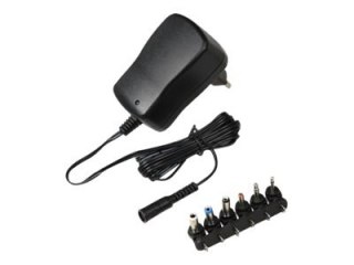 IBOX IZU1A - Zasilacz - 12 wat - 1 A (DC jack 3.5 mm, gniazdko DC 2,5 mm, DC jack 5,5 x 2,5 mm, DC jack 5,5 x 1,5 mm, DC jack 3,