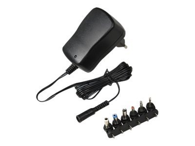IBOX IZU1A - Zasilacz - 12 wat - 1 A (DC jack 3.5 mm, gniazdko DC 2,5 mm, DC jack 5,5 x 2,5 mm, DC jack 5,5 x 1,5 mm, DC jack 3,