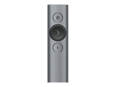 Logitech Spotlight - Pilot do prezentacji - 3 przyciski - ciemno-popielaty