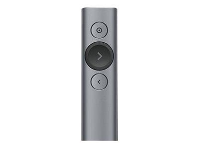 Logitech Spotlight - Pilot do prezentacji - 3 przyciski - ciemno-popielaty