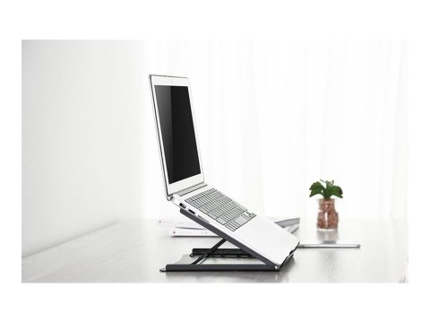 Neomounts NSLS075 - Stojak - dla laptop - stal proszkowana - czarny - rozmiar ekranu: 10"-15" - biurku