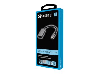 Sandberg USB-C to DisplayPort Link - Zewnętrzny adapter wideo - USB-C 3.1 - DisplayPort