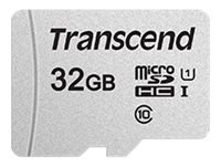 Transcend 300S - Karta pamięci flash - 32 GB - UHS-I U1 / Class10 - microSDHC