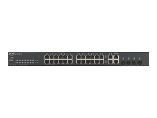 Zyxel GS1920-24v2 - Przełącznik - smart - 24 x 10/100/1000 + 4 x zestaw Gigabit SFP - montowany w szafie rack