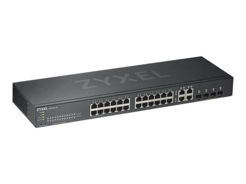 Zyxel GS1920-24v2 - Przełącznik - smart - 24 x 10/100/1000 + 4 x zestaw Gigabit SFP - montowany w szafie rack