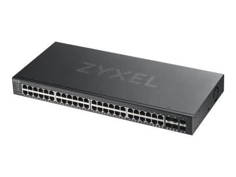 Zyxel GS1920-48v2 - Przełącznik - smart - 48 x 10/100/1000 + 4 x zestaw Gigabit SFP + 2 x Gigabit SFP - montowany w szafie rack