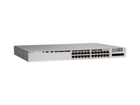 Cisco Catalyst 9200 - Network Essentials - przełącznik - L3 - smart - 24 x 10/100/1000 (PoE+) - montowany w szafie rack - PoE+