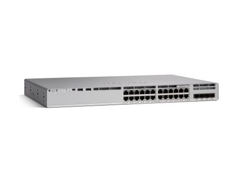 Cisco Catalyst 9200L - Network Essentials - przełącznik - L3 - 24 x 10/100/1000 + 4 x Gigabit SFP (uplink) - montowany w szafie 