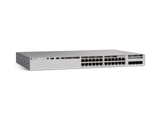 Cisco Catalyst 9200L - Network Essentials - przełącznik - L3 - 24 x 10/100/1000 (PoE+) + 4 x Gigabit SFP (uplink) - montowany w 
