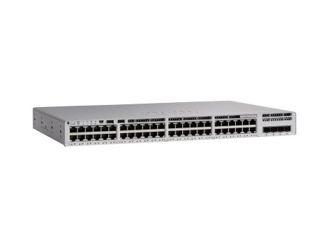 Cisco Catalyst 9200L - Network Essentials - przełącznik - L3 - 48 x 10/100/1000 (PoE+) + 4 x Gigabit SFP (uplink) - montowany w 