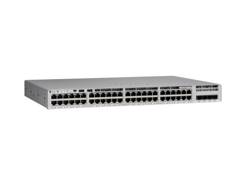 Cisco Catalyst 9200L - Network Essentials - przełącznik - L3 - Tak - 48 x 10/100/1000 + 4 x 10 Gigabajtów SFP+ (uplink - montowa