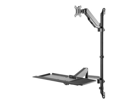 DIGITUS DA-90372 - Zestaw do montażu (uchwyt ścienny na CPU, sit/stand workstation mount) - dla wyświetlacz LCD / sprzęt PC - cz