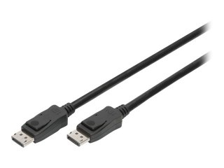 DIGITUS - Kabel portu wyświetlacza - DisplayPort 20-pin (M) do DisplayPort 20-pin (M) - DisplayPort 1.4 - 2 m - obsługa 4K, obsł
