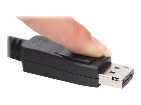 DIGITUS - Kabel portu wyświetlacza - DisplayPort 20-pin (M) do DisplayPort 20-pin (M) - DisplayPort 1.4 - 2 m - obsługa 4K, obsł